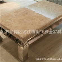特价包邮大理石茶几欧式后现代家具石茶台不锈钢家具茶几茶桌