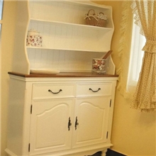 欧式家具高档乡村实木餐边柜田园陈列柜储物柜展示柜特价