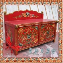 全手工艺术仿古彩绘家具换鞋柜鞋柜地柜储物