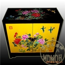 全手工彩绘仿古家具花鸟洗手台装饰柜地柜储物客厅家具