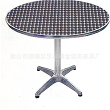 厂家供应圆形铝合金桌椅/户外家具/V3-1#/V3#/80CM钢圆台四爪