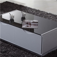 现代简约茶几白色钢琴烤漆黑色玻璃茶几特价包邮田园新款