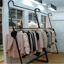 双层服装架服装店衣架展示架落地服装店货架铁艺服装架