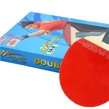 包邮双鱼乒乓球拍3A-E三星直拍五层底板双面反胶