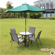盛博奥户外桌椅伞庭院家具休闲铁艺玻璃花园阳台桌椅组合套装