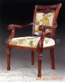 【厂家直销】实木餐椅酒店餐椅橡木椅扶手椅白茬椅中式椅