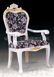 【山东鑫兴】供应欧式酒店实木餐椅欧式扶手椅子别墅椅子