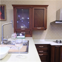 樱桃木整体厨柜全实木定制