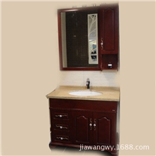 厂家批发实木浴室柜进口橡木卫浴柜洗脸洗手台简约落地柜