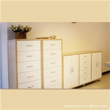 定制实木家具美式实木斗柜五斗柜白色斗柜抽屉内有不同分格