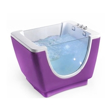 婴儿泳池婴儿亚克力泳池婴儿游泳设备红色亚克力双面玻璃