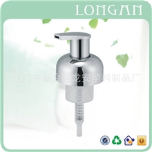 龙安AP46推荐循环再次使用环保卫浴泡沫大喷头45牙电镀泡沫泵头