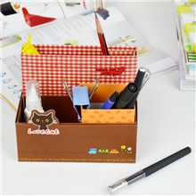 桌面办公收纳盒韩国创意diy多功能文具文件纸质收纳盒一个装