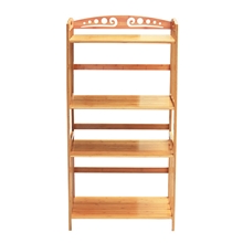 楠竹置物架微波炉架全竹微波炉架三层微波炉架置物架竹子