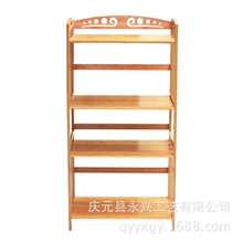 楠竹置物架微波炉架全竹微波炉架四层微波炉架置物架竹子