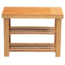 正品楠竹换鞋凳、二层换鞋凳宜家简易鞋柜组合鞋架置物架竹子
