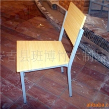 中国竹乡安吉工厂供应钢快餐桌椅