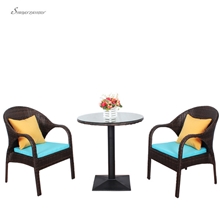 佛山顺德藤椅批发厂家直销户外仿藤家具酒店藤桌椅奶茶店桌椅