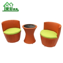 壹彩家具藤椅批发花瓶椅藤椅三件套藤椅休闲组合生产厂家