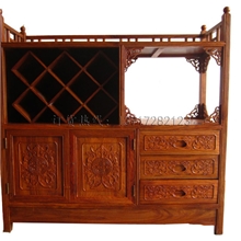 红木家具花梨木小酒柜仿古明清式储物柜茶水柜餐边柜