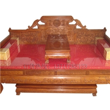 红木家具刺猬紫檀非洲花梨木实木仿古家具洋花罗汉床