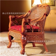 供应纯手工编织藤木家具热销可定做藤木沙发