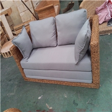 【质量认证的藤制家具工厂】款式新颖环保海草藤沙发床