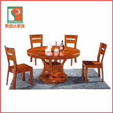 【套装特惠】全进口橡木圆台最新款橡木餐桌椅家居必备个性款式