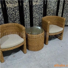 【专业厂家直销】柳编扶手椅，手工编椅，会所椅子