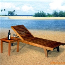 批发沙滩椅户外家具木制沙滩椅泳池椅