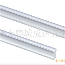 供应哑光橱柜直条铝拉手高品质喷砂双色铝条喷砂拉手616