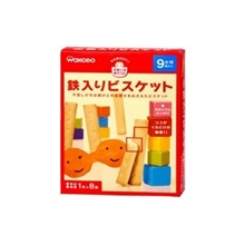 日本原装和光堂9个月起婴儿饼干条(铁钙成份)T17进口婴儿辅食