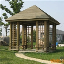 厂家直销防腐木。凉亭，花架，秋仟，炭化木