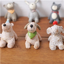 zakka杂货治愈系仰望星空树脂小动物拍摄道具15款欧式树脂摆件