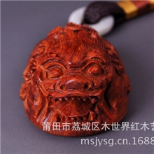 厂家直销精品印度小叶紫檀手把件紫檀貔貅手工艺品品相完美