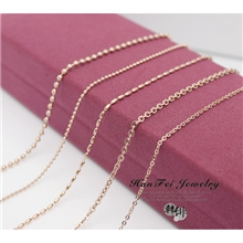 新款细链单链裸链配链锁骨项链钛钢镀18K玫瑰金毛长衣链特百搭