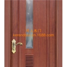 原木整体家居配套-红橡原木门-【可人木门】
