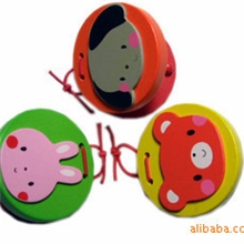 木制快乐玩具小动物响板响拍七款卡通响板