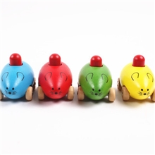 外贸木制玩具BB车小老鼠车到货了亲门赶紧补吧