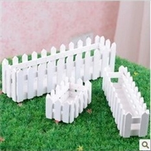 五边形小栅栏花器白色木栅栏花器批发插花容器花盆厂家直销