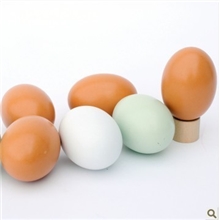 木制仿真食物鸡蛋鸭蛋组儿童过家家玩具彩绘制作品整蛊玩具