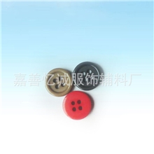 厂家供应树脂纽扣四眼树脂纽扣24L细边树脂纽扣