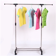 包邮单杆地摊晒衣落地升降折叠置地不锈钢室内晾衣架厂家批发