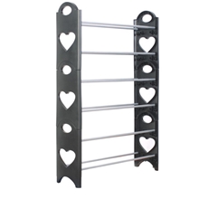 鞋柜批发&mdash;新款多功能六层塑料组合鞋架，简易创意防尘6层鞋架罩