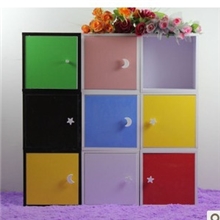 百变彩色魔方小柜子书柜小格子书架书橱自由组合玩具收纳柜