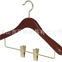 KOUNA厂家特供品牌服装专卖店高档木衣架女装实木衣架木质衣架