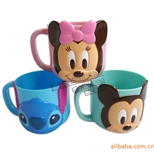 批发正品迪士尼儿童马克杯可爱卡通水杯宝宝超酷口杯牛奶杯