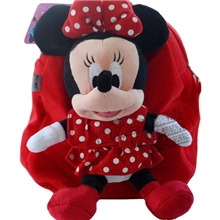 迪士尼儿童包包学生双肩毛绒小背包幼儿园公仔小书包