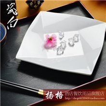 A5密胺仿瓷餐具艺术菱形盘子塑料菜碟子鱼盘外贸快餐盘外贸批发