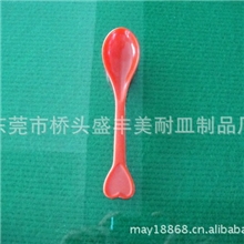 美耐皿密胺餐具彩色汤匙，儿单小勺,爱心勺,咖啡勺